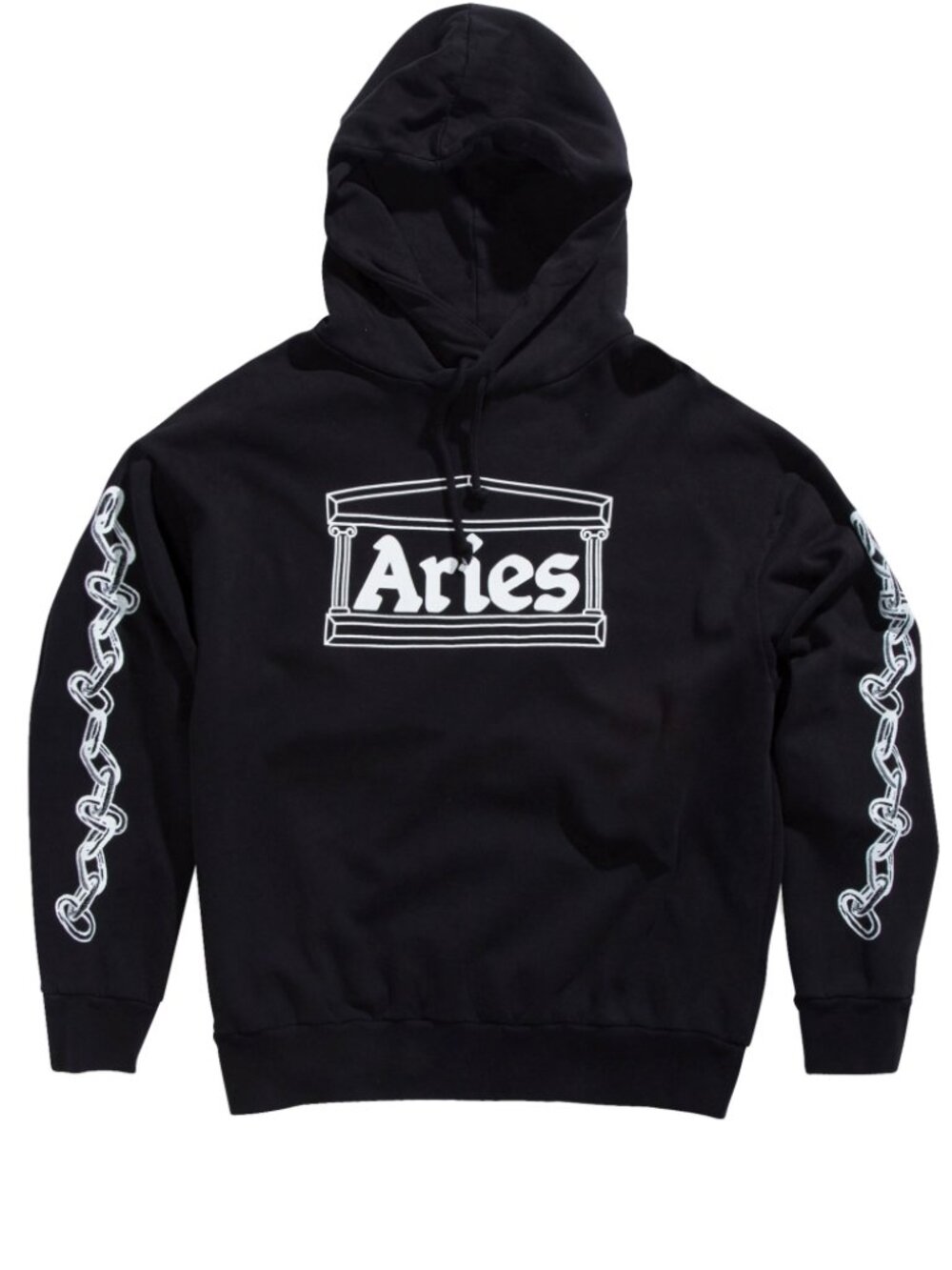 Aries Black Chain Hoodie